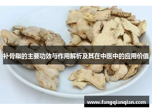 补骨脂的主要功效与作用解析及其在中医中的应用价值